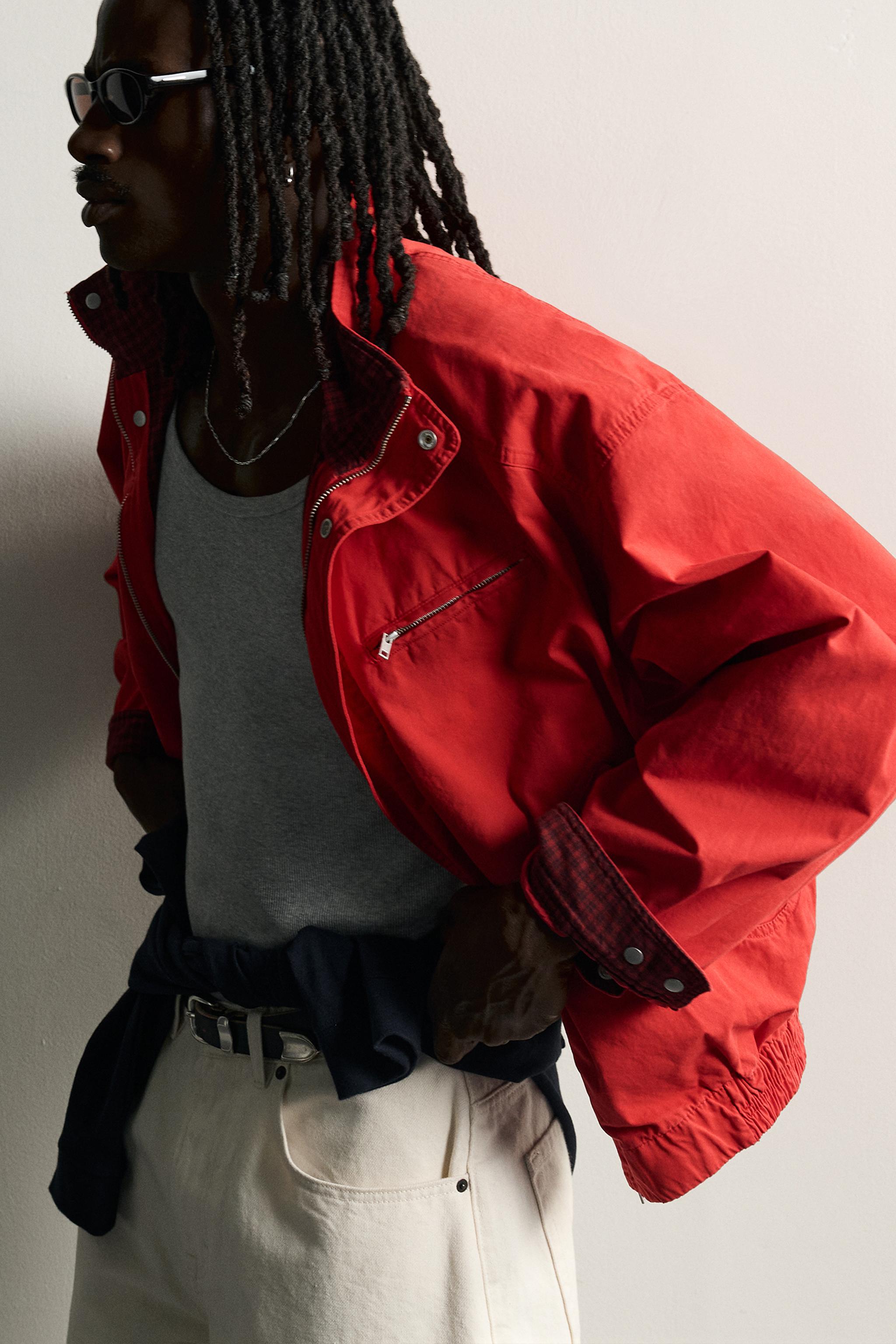 CONTRAST RELAXED FIT JACKET